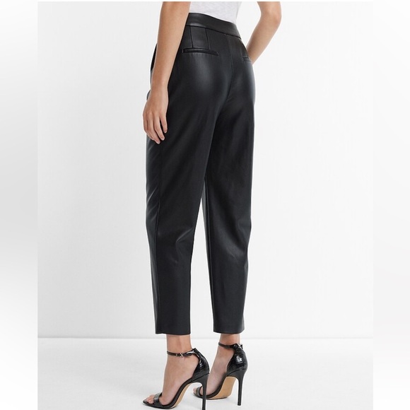 Express Faux Leather Ankle Pants - 8 Regular - Picture 3 of 6